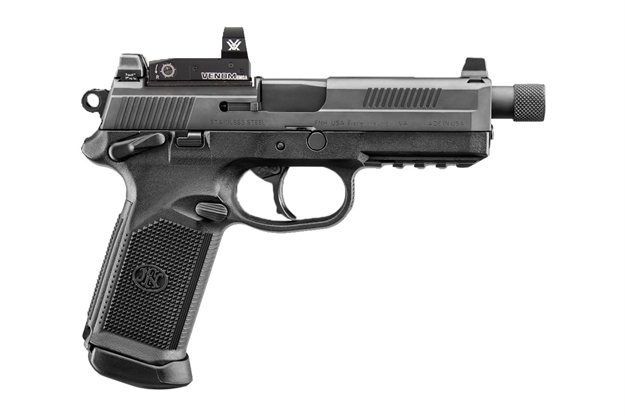 Picture of FN America Fnx-45T Viper Semi-Auto Pistol, 45Acp, 5.3" Threaded Bbl, Black, Night Sight, Vortex Viper Sight, 15+1 Rnd 66-100657 845737012359