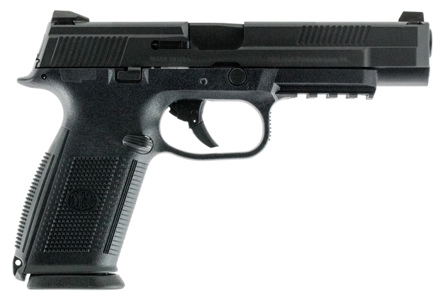 Picture of FN America LE 66714 Fns-40 Longslide 
40 Smith & Wesson (S&W) Double 5" 14+1 Black Interchangeable Backstrap Grip Polymer Frame Black Stainless Steel Slide