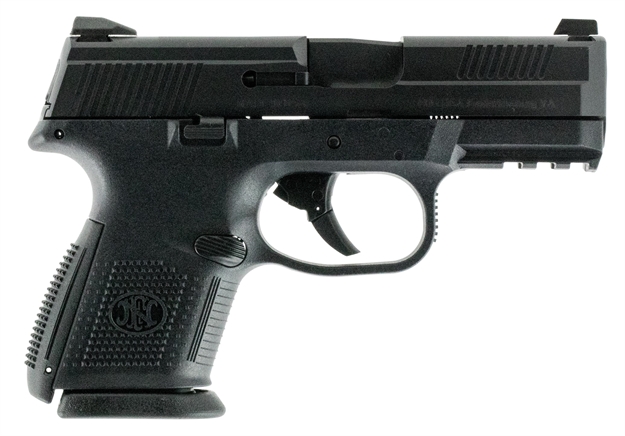 Picture of FN America LE 66796 Fns-40 Compact 
40 Smith & Wesson (S&W) Double 3.6" 10+1/14+1 Black Interchangeable Backstrap Grip Polymer Frame Black Stainless Steel Slide