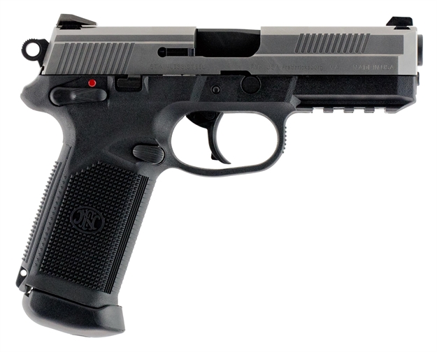 Picture of FN America LE 66998 Fnx-45  
45 Automatic Colt Pistol (Acp) Single/Double 4.5" 15+1 Black Interchangeable Backstrap Grip Black Polymer Frame Stainless Steel Slide