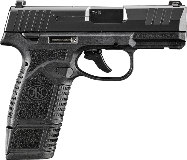 Picture of FN 66101416 Reflex  9Mm Luger 15+1 11+1 3.30" Micro-Compact Frame Black Pvd Serrated Steel Slide W/Picatinny Rail Stippled Grip Ambidextrous 66-101416 845737017798