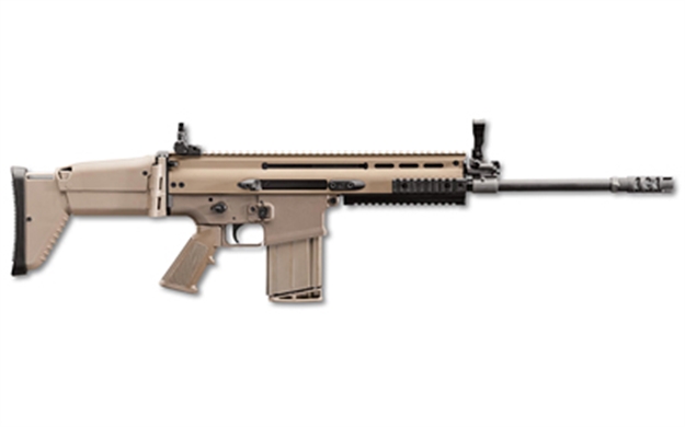 Picture of FN 986412 Scar 17S Nrch 7.62X51mm Nato 16.25" Barrel 10+1,  Flat Dark Earth Anodized Receiver,  Flat Dark Earth Telescoping Side-Folding Stock With Adjustable Cheekpiece, Optics Ready 98641-2