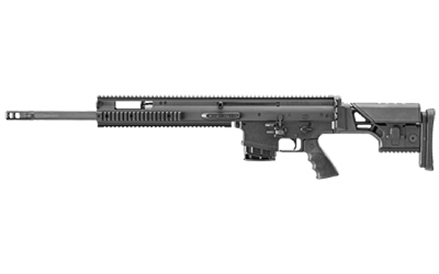 Picture of FN 381005442 Scar 20S Nrch 7.62X51mm Nato 10+1 20" Black Steel Barrel, Black Anodized Picatinny Rail Aluminum Receiver, Black Synthetic Adjustable Stock, Black Hogue Rubber Grip 38-100544-2