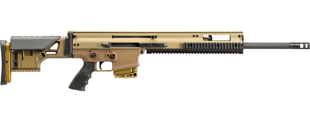 Picture of FN 381005432 Scar 20S Nrch 6.5 Creedmoor 10+1 20" Black Steel Barrel, Flat Dark Earth Anodized Picatinny Rail Aluminum Receiver, Flat Dark Earth Synthetic Adjustable Stock, Black Hogue Rubber Grip 38-100543-2 845737013684