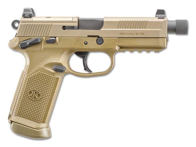 Picture of  FN 66981 Fnx Tactical 45 Acp  5.30" Threaded Barrel 10+1  , Matte Black , Manual Safety , Night Sights , Optics Ready