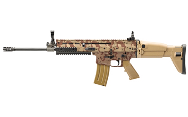 Picture of FN 3810169902 Scar 16S 5.56X45mm Nato 30+1 16" Black Anodized Steel Threaded Barrel, Picatinny Rail Aluminum Receiver, Synthetic Adjustable Black Hogue Finger Groove Grip Ambidextrous 38-101699-02