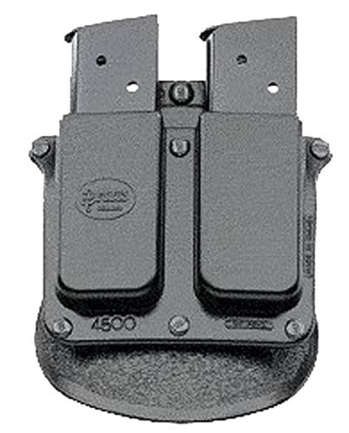 Picture of Fobus 4500Rb214 Roto Dbl Mag Pouch  Standard Black Plastic