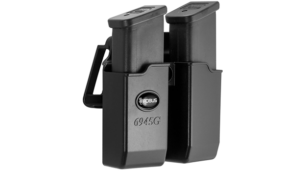 Picture of Fobus 6945Rb Roto Dbl Mag Pouch  Standard Black Plastic