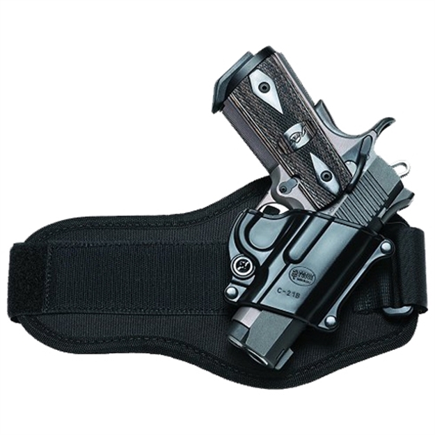 Picture of Fobus C21ba Ankle Right Hand Browning Hi-Power Suede Black