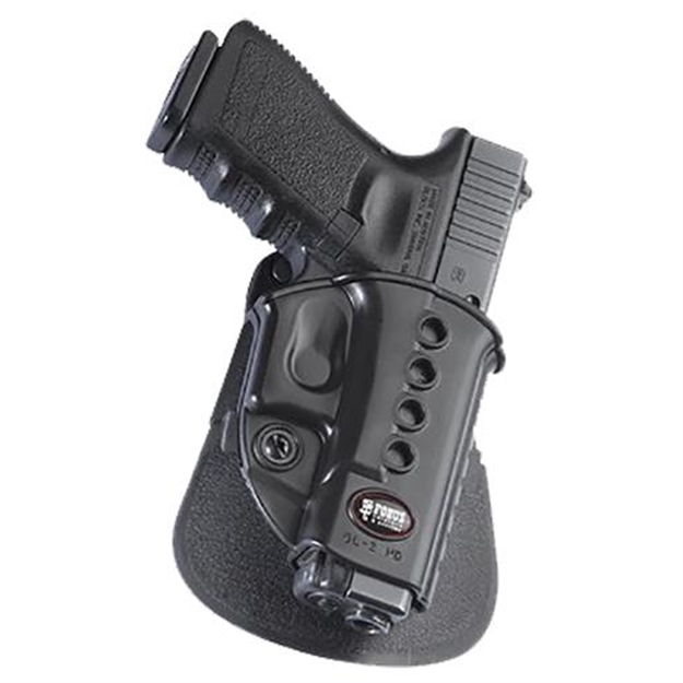 Picture of Fobus Gl2erb Roto Belt Holster Gl2e2rb N/A Black Plastic