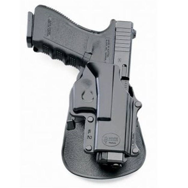 Picture of  Fobus Gl2e2rpl Passive Retention Evolution Owb Black Polymer Roto Paddle Compatible W/Glock 17/22/32/44 Left Hand