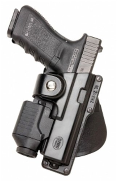 Picture of  Fobus Glt19 Active Retention Tactical Black Polymer Owb Fits Glock 19/23/32 W/Tactical Light OR Laser Right Hand 676315003120
