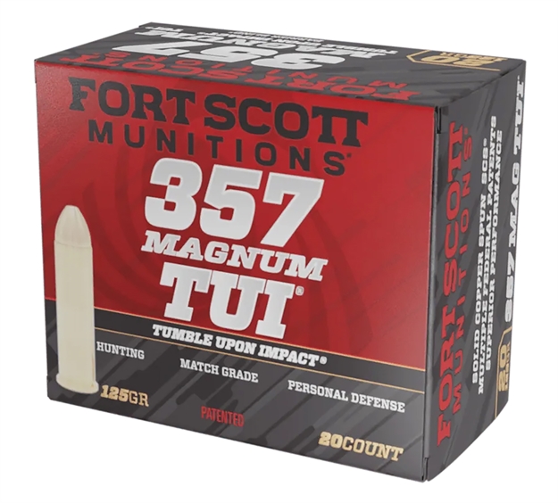 Picture of Fort Scott Munitions 357Mag125scv Tumble Upon Impact (Tui)  357Mag 125Gr Solid Copper Spun 20 Per Box/25 Case 357MAG-125-SCV
