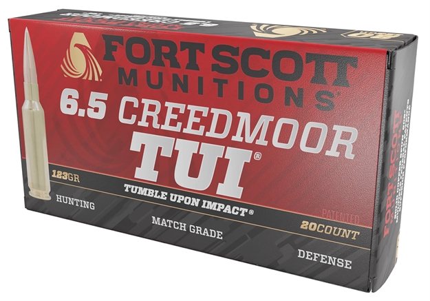 Picture of Fort Scott Munitions 65Cm123scv11 Tumble Upon Impact (Tui) Rifle 6.5Creedmoor 123Gr Solid Copper Spun 20 Per Box/10 Case 65CM-123-SCV1-1 758381721426