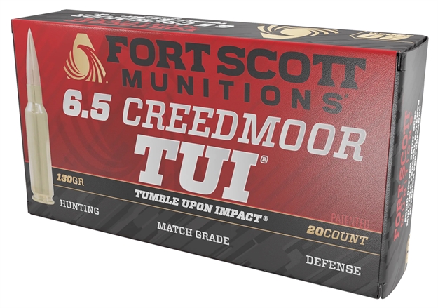 Picture of Fort Scott Munitions 65Cm130scv2 Tumble Upon Impact (Tui) Rifle 6.5Creedmoor 130Gr Solid Copper Spun 20 Per Box/10 Case 65CM-130-SCV2 758381721815