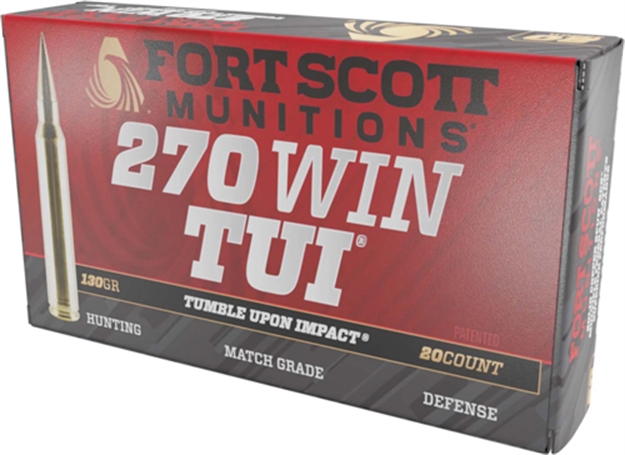 Picture of Fort Scott Munitions Scott 270 Win 130Gr Tui Solid Copper 20Rd 10Bx/Cs 270-130-SCV2 758381722294