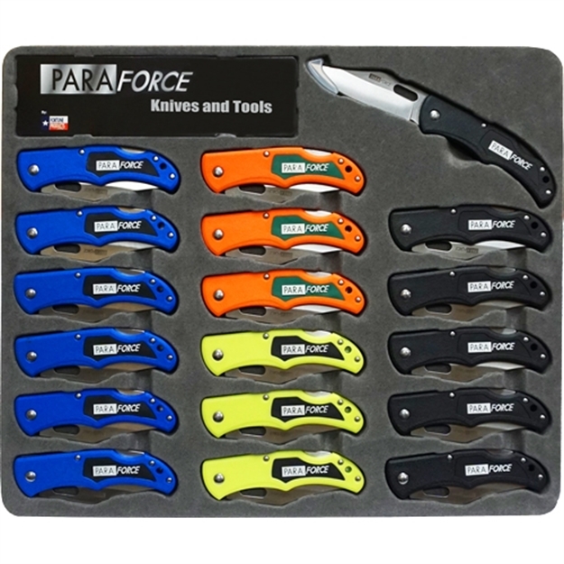 Picture of Fortune Prodinc/Accusharp Paraforce Lock Back Knife Set 18 Knives Per Disply 801LBKS