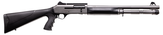 Picture of  Four Peaks Imports 12059 Aksa Arms S4 12 Gauge 3" 5+1 18.50" Chrome Plated 7075-T6 Aluminum Receiver