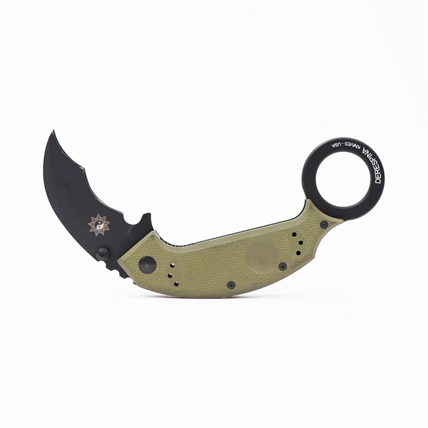 Picture of Fox 590Od Derespina Chiroptera Karambit Olive Green Handle