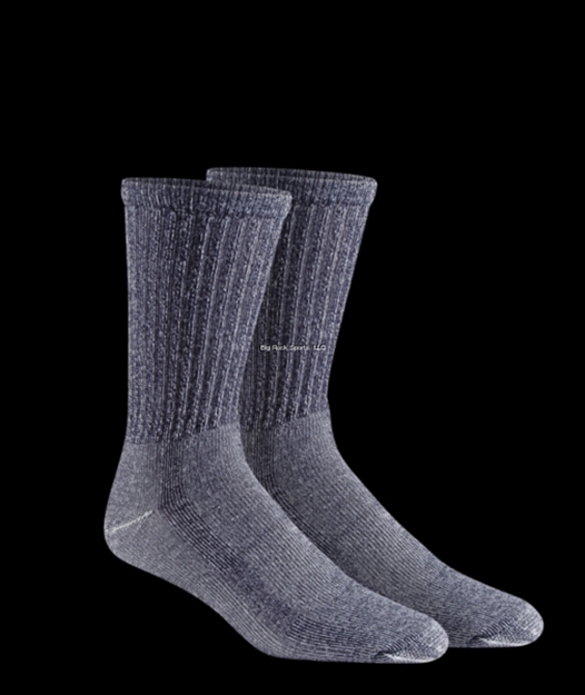 Picture of Fox River Trailpack 2Pk MW Sock, Crew, 2-Pr Pack, XL Navy, Acrylic Blend