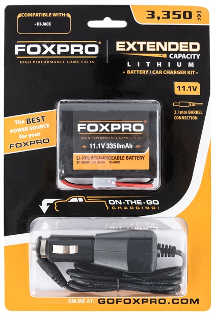 Picture of Foxpro Extbattchgrake Extended Capacity Battery & Car Charger  11.1V