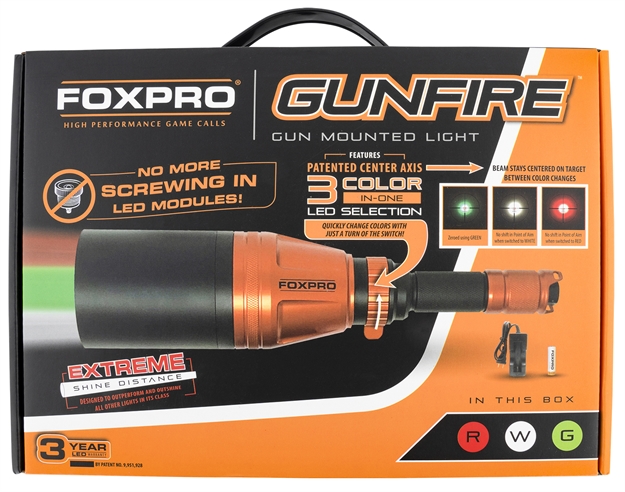 Picture of Foxpro Gunfire Gunfire  Hunting Light Red/White/Green Led Orange