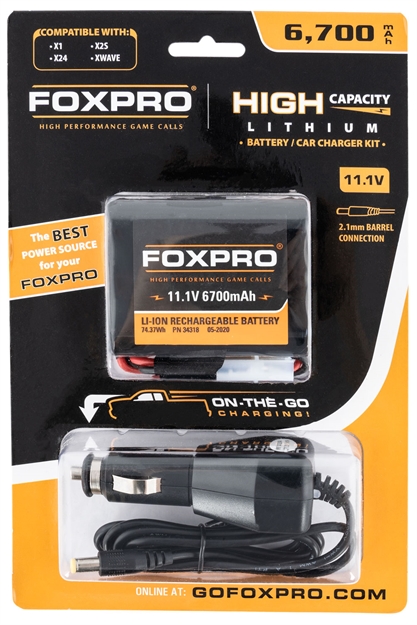 Picture of Foxpro Hibattchgg High Capacity Battery & Car Charger  11.1V