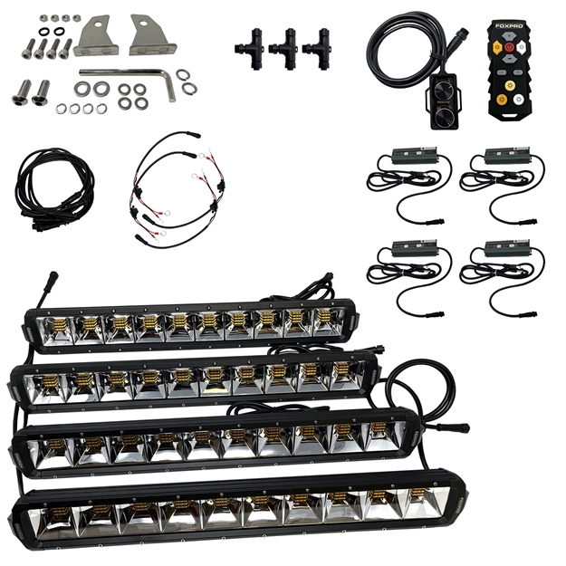 Picture of  Foxpro Mudct4kit Mud Cutter Light Kit  Black 2810/3380/4408 Lumens White/Amber/Mixed Led 831621008218