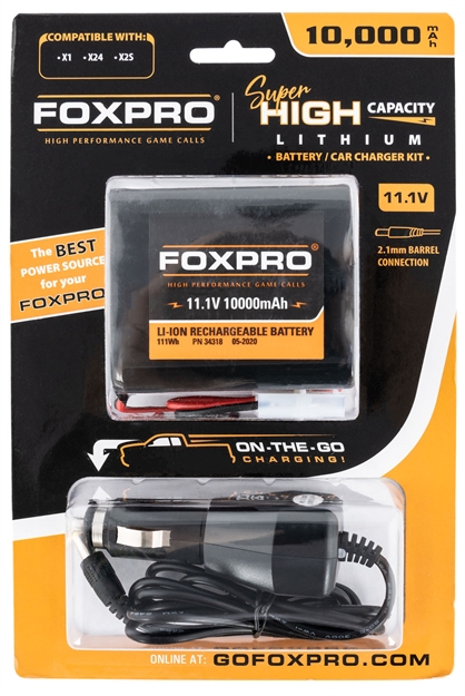 Picture of Foxpro Supbattchg Super High Capacity Battery & Car Charger  11.1V
