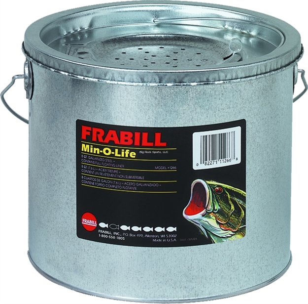 Picture of Frabill Minnow Bucket Galvanized 8Qt