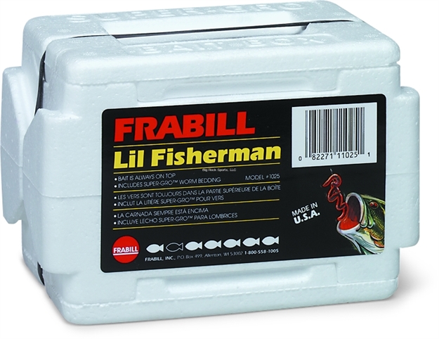 Picture of Frabill Lil Fisherman Worm Box Flip-Top W/Bedding