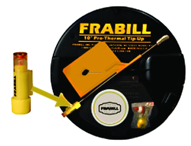 Picture of Frabill Pro Thermal Tip-Up Kit Black W/Line, Marker & Depthfinder