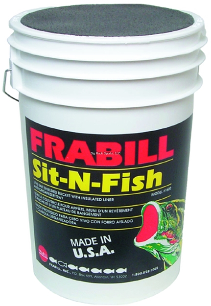 Picture of Frabill Sit-N-Fish Bait Station 6Gal Pail W/Insulate Liner & Seat