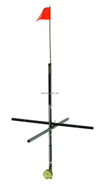 Picture of Frabill Stick Tip-Up Black, Wood Folds For Storage