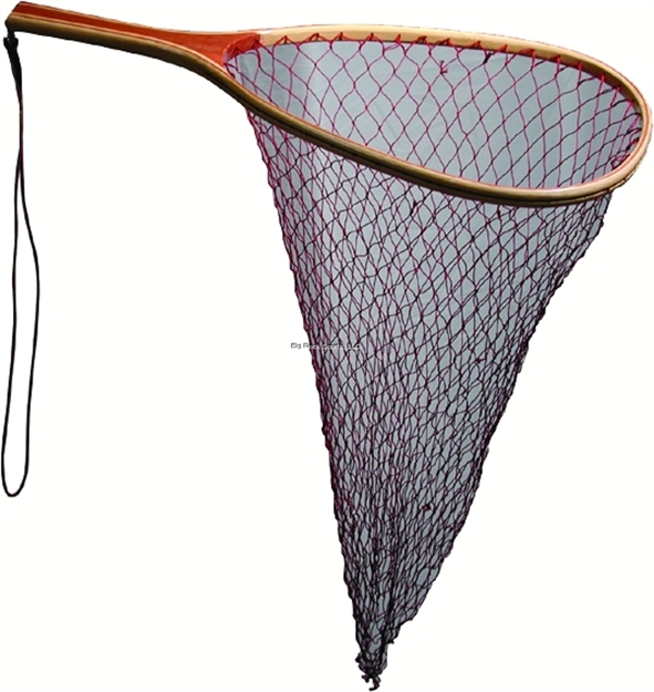 Picture of Frabill Wood Trout Net 11X15" Teardrop 8" Hndl Blk Nyl Wood Hndl