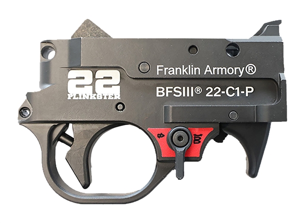 Picture of  Franklin Armory 0250033Blk 22 Plinkster Bfsiii Black Curved Trigger Drop-In Fits 10/22 818725012563