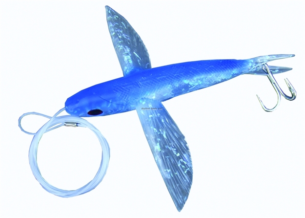Picture of Frenzy Ballistic Flyer Rigged Flying Fish, 6", Blue