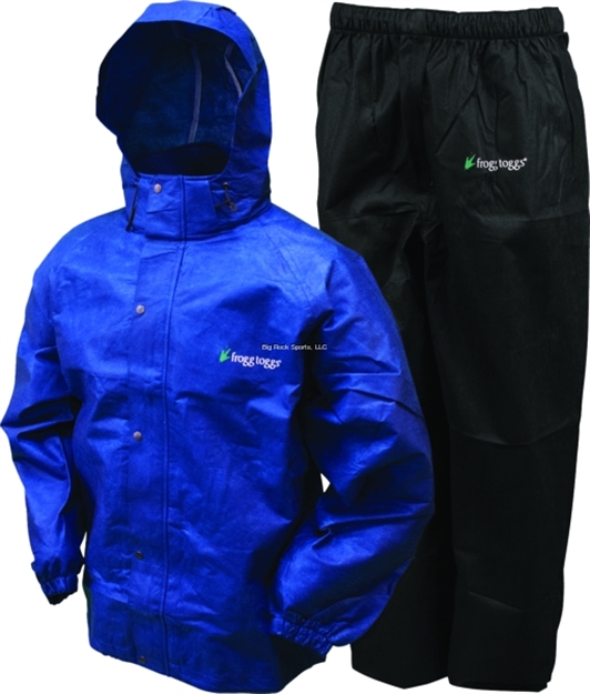 Picture of Frogg Toggs All Sport Rain Suit, Royal Blue, Black, Size 2X