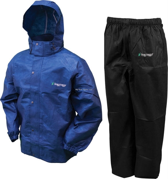 Picture of Frogg Toggs All Sport Rain Suit, Royal Blue, Black, Size LG