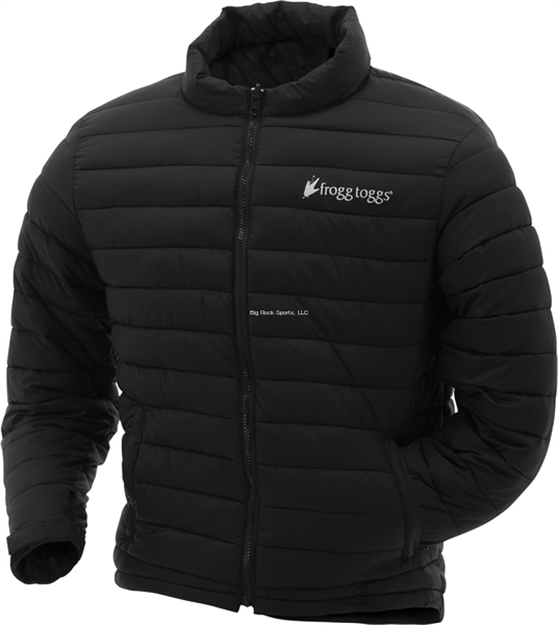 Picture of Frogg Toggs Co-Pilot Insulated Puff Jacket, Ripstop Nylon, Black, Size XL
