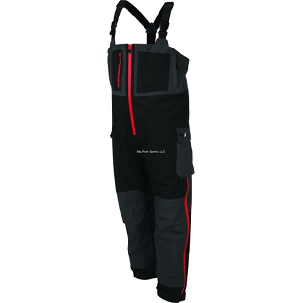 Picture of Frogg Toggs Pilot II Frogg Guide Bib Rain Pants, Black, Charcoal, Size XL