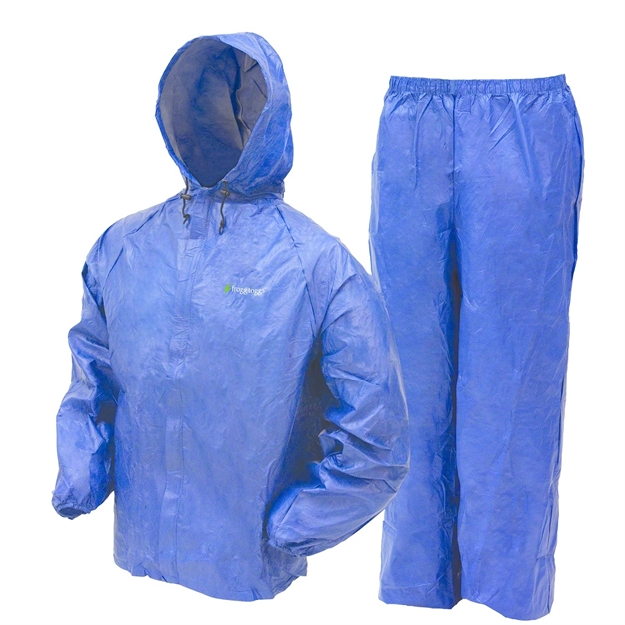 Picture of Frogg Toggs Youth Ultra-Lite II Rainsuit, Blue, Size MD