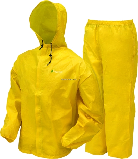 Picture of Frogg Toggs Youth Ultra-Lite II Rainsuit, Bright Yellow, Size SM