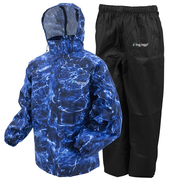 Picture of Frogg Toggs All Sport Rain Suit Blue Marlin/Black Medium