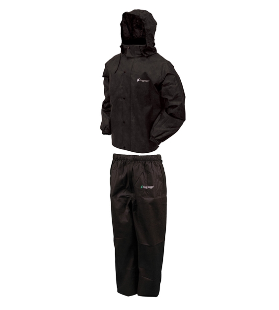Picture of Frogg Toggs Toggs Rain & Wind Suit All Sports Large Blk/Blk! AS1310 : AS1310-01LG