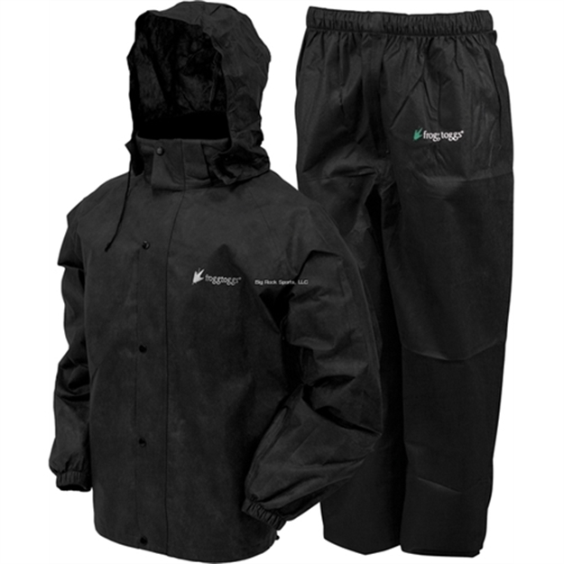 Picture of Frogg Toggs Toggs Rain & Wind Suit All Sports Medium Blk/Blk AS1310 : AS1310-01MD
