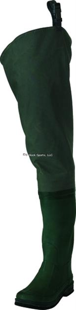 Picture of Frogg Toggs Cascades 2-Ply Poly/Rubber Bootfoot Hip Wader, Felt Sole, Forest Green, Size 11