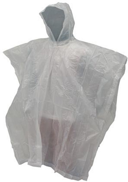 Picture of Frogg Toggs Emergency Poncho, Clear, 1Size