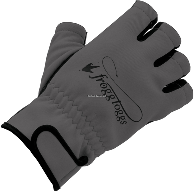 Picture of Frogg Toggs Frogg Fingers Fleece Gloves Fingerless Gray, Black, Size XL