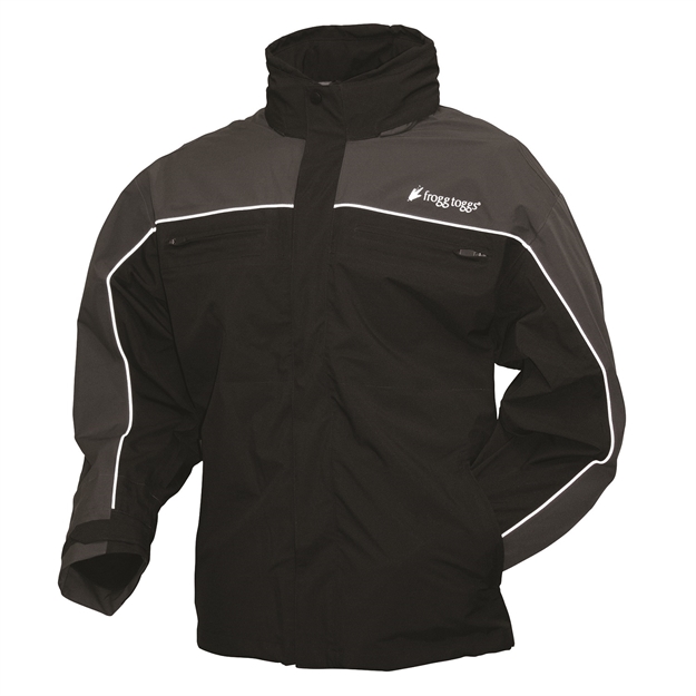 Picture of Frogg Toggs Pilot Illuminator Jacket Black/Charcoal Gray-Sm